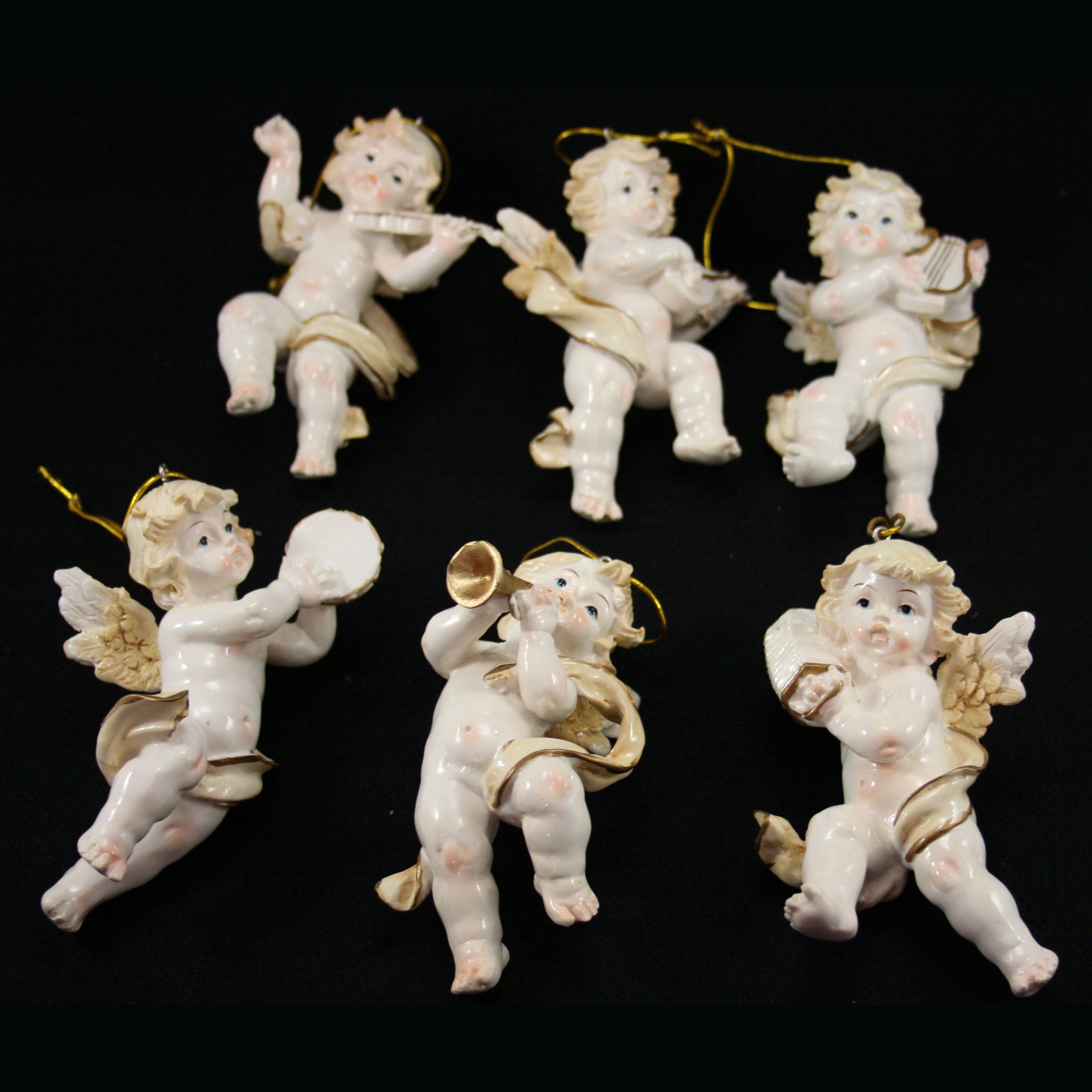 Cupids ~ 6 hanging set 12.5 x 9cm