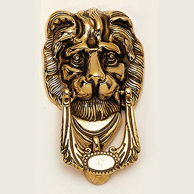 Doorknockers ~ Lion head 10x17cm