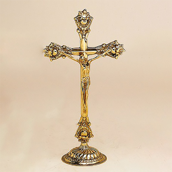 Religous Crucifix Baroqueround bas