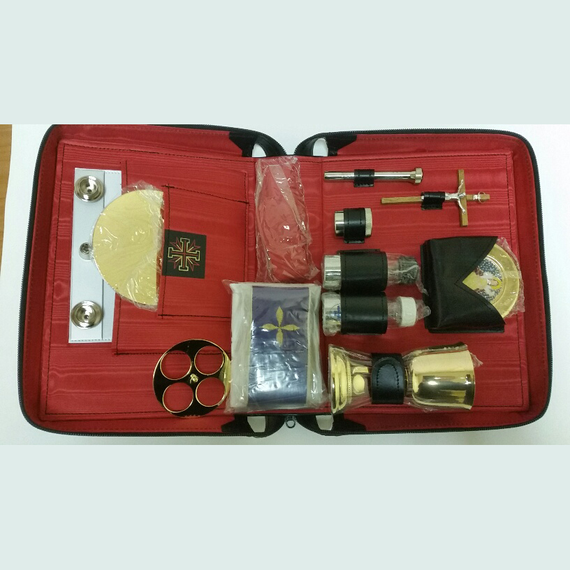 Mass kit in leather carry case