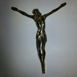 christ corpus brass 12 x 15cm