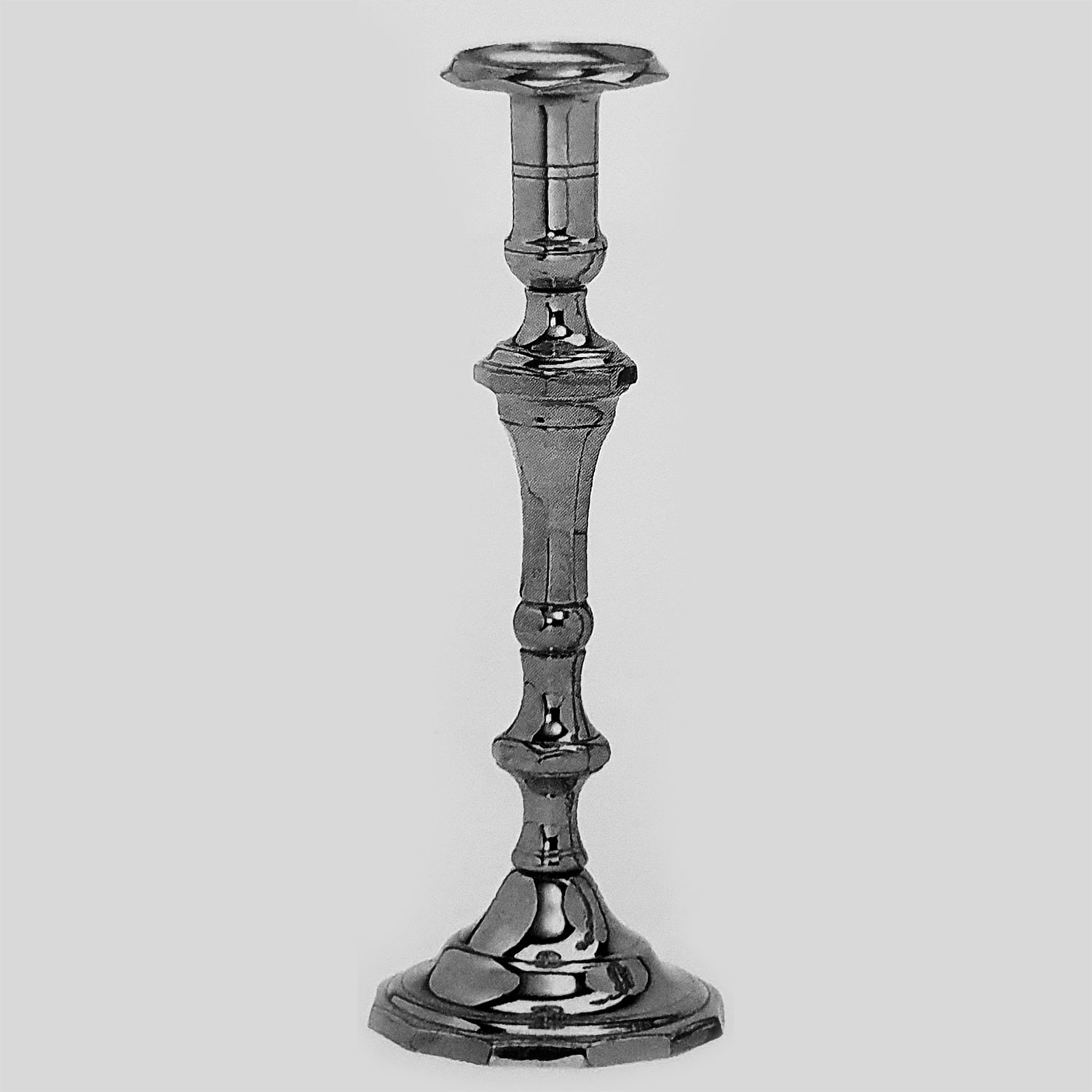 Candleholder Italia 40cm antique silver